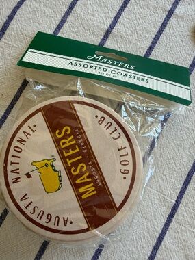 Masters Assorted Coasters Set - Green, Yellow, Brown